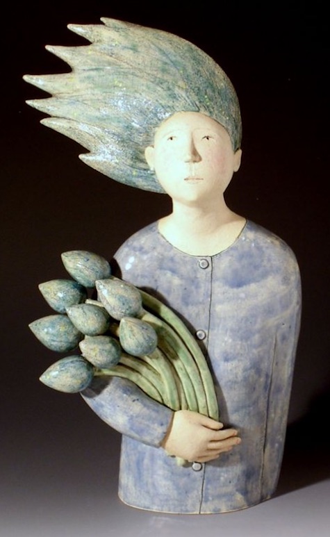 mujer viento y flores imagenes y arte elisabeth price