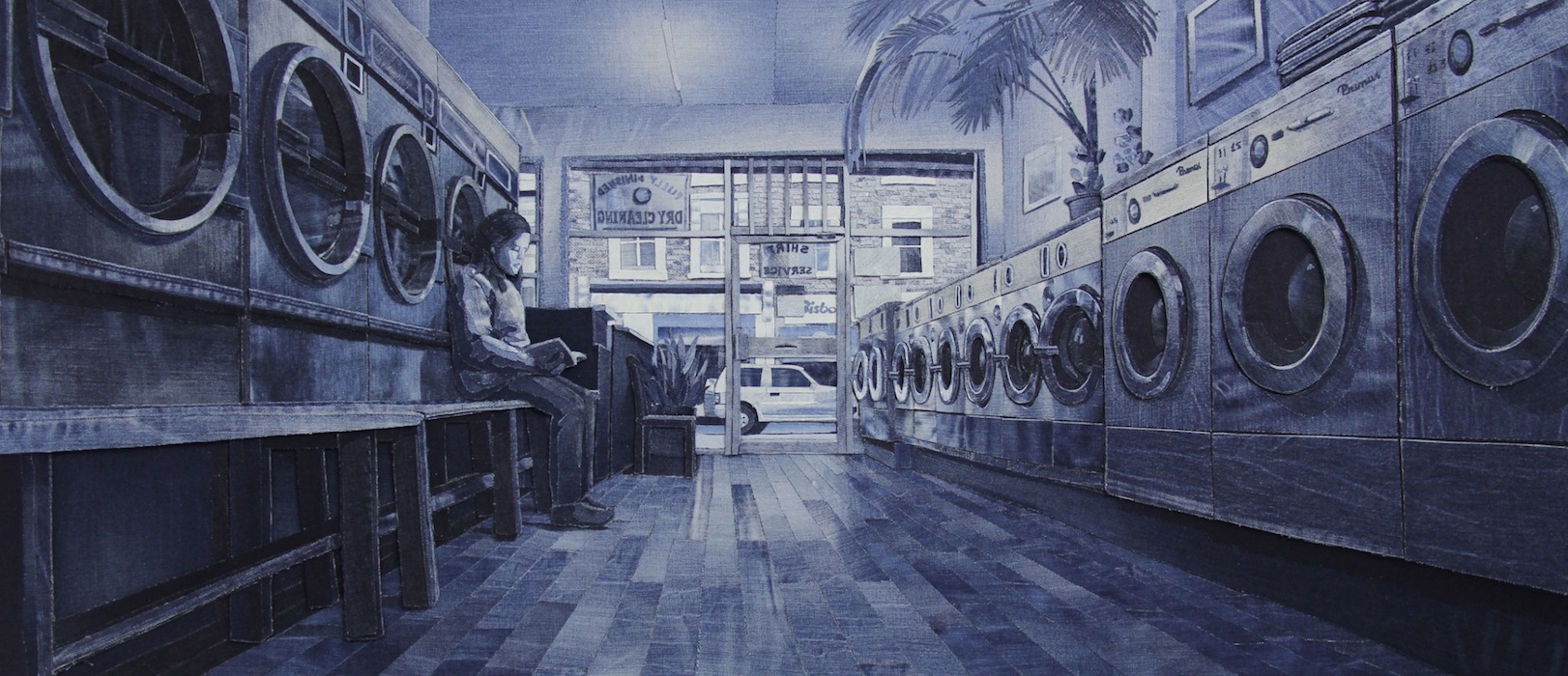 en la lavandería Ian Berry Vaqueros transformados en obras de arte Imágenes y Arte