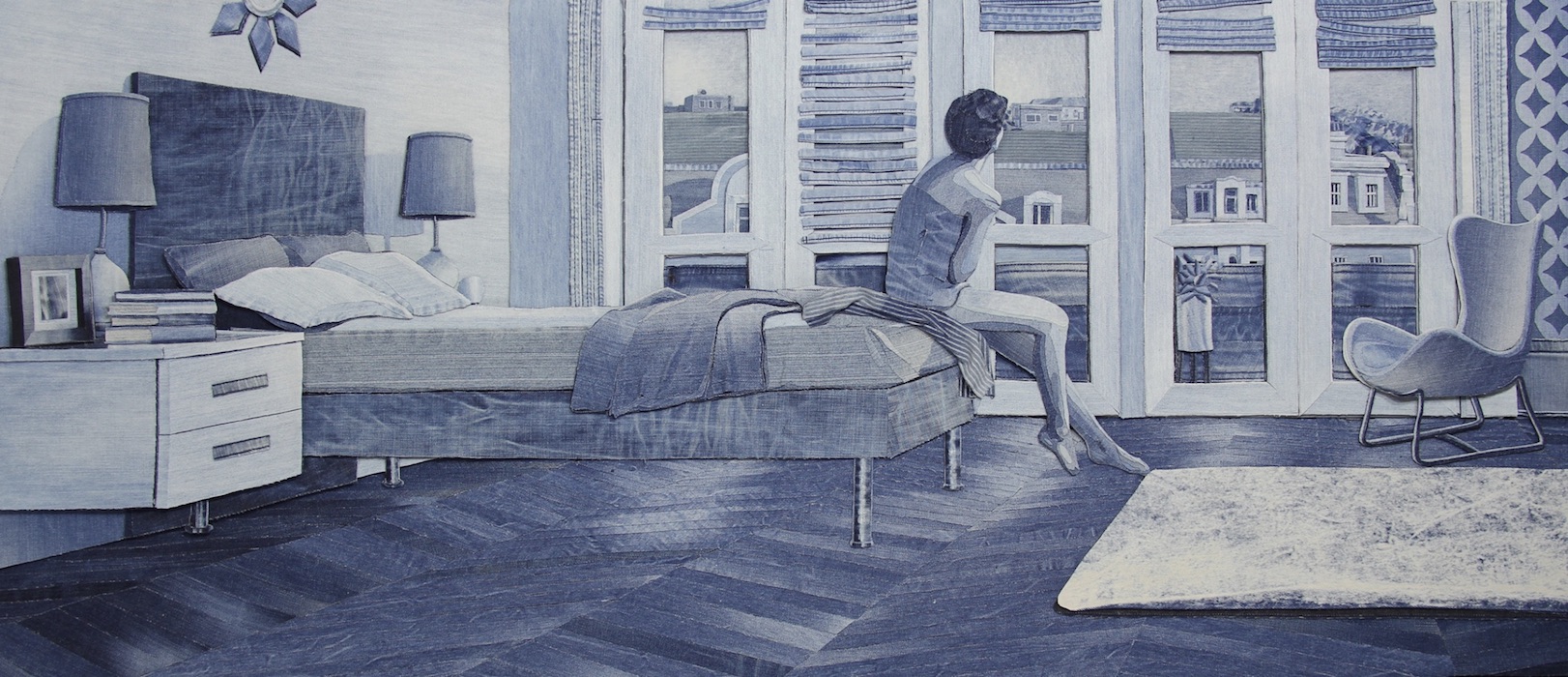 mujer en el dormitorio Ian Berry Vaqueros transformados en obras de arte Imágenes y Arte