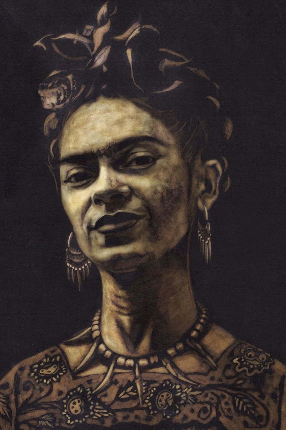 Frida Kahlo Senda Perez Cruz Arte con lejía Imágenes y Arte