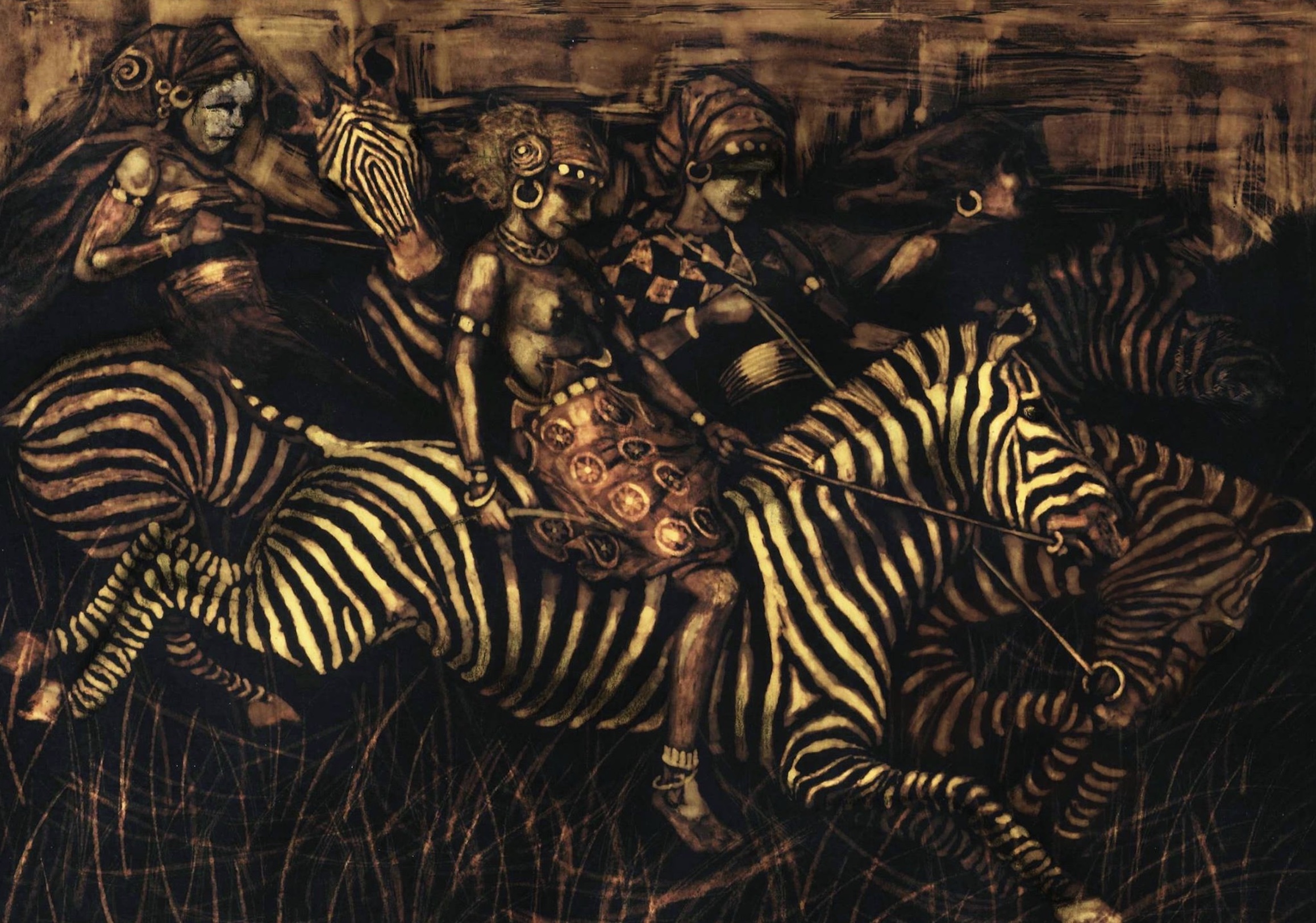 sobre las zebras Senda Perez Cruz Arte con lejía Imágenes y Arte