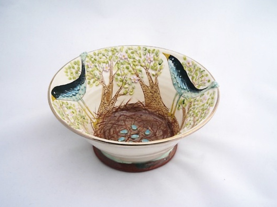Stacey Manser Knight 18 Naturaleza colorida sobre cerámica Imágenes y Arte